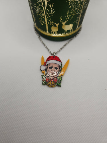 Christmas Michael Myers Necklace