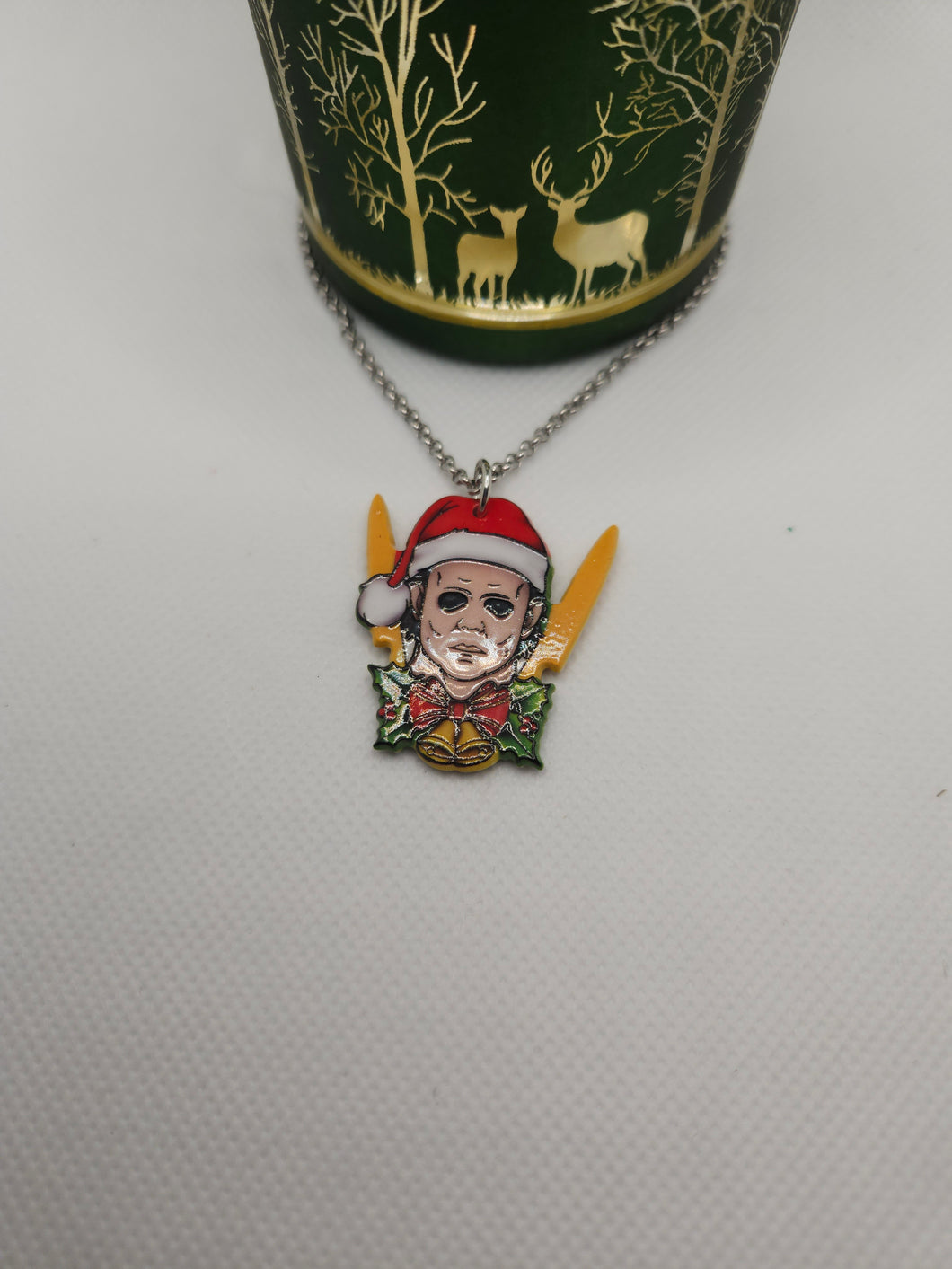 Christmas Michael Myers Necklace