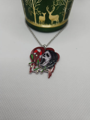 Christmas Ghostface Necklace
