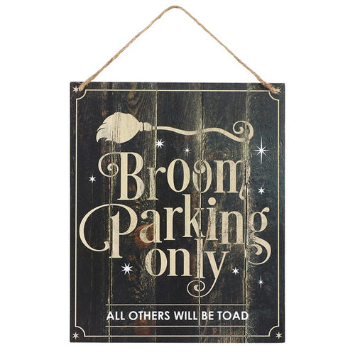 Broom Parking Sign