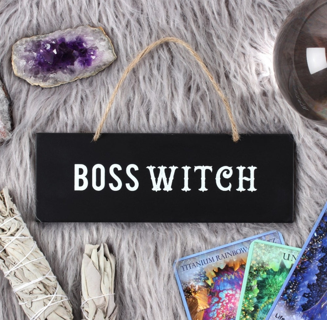 Boss Witch Wall Sign